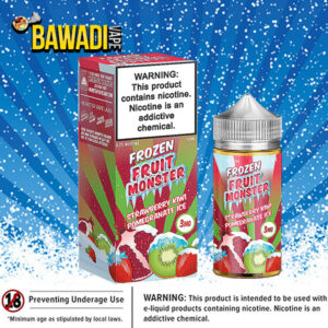 STRAWBERRY KIWI POMEGRANATE ICE FROZEN FRUIT BY JAM MONSTER – 100ML