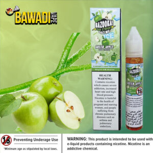 GREEN APPLE BY BAZOOKA NIC SALT
