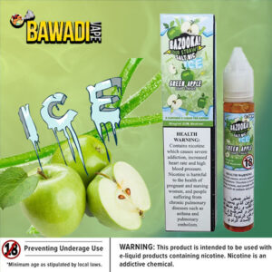 GREEN APPLE ICE BY BAZOOKA NIC SALT